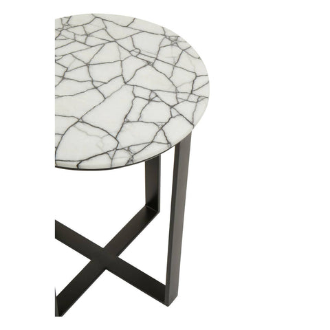 Marble Iron Side Table