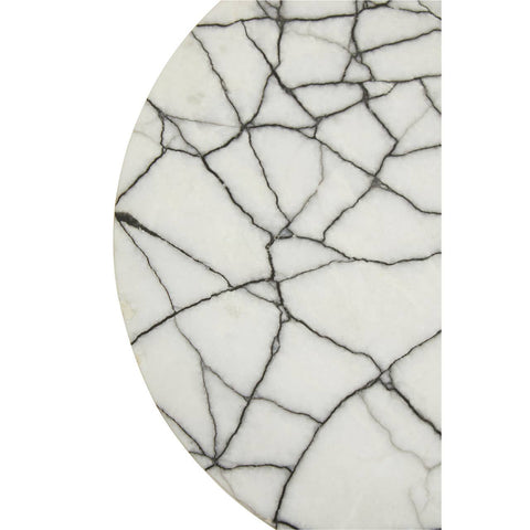 Marble Iron Side Table