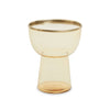 Amber Glass Martini Side Table