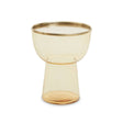 Amber Glass Martini Side Table