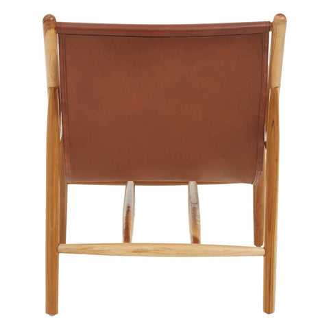 Rustic Leather Sling Chair