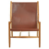 Rustic Leather Sling Chair