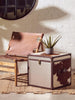 Rustic Leather Sling Chair