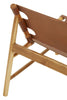 Rustic Leather Sling Chair