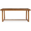 Herringbone Teak Dining Table