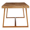 Herringbone Teak Dining Table