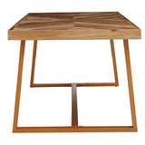 Herringbone Teak Dining Table