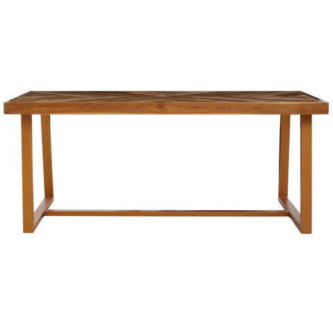 Herringbone Teak Dining Table