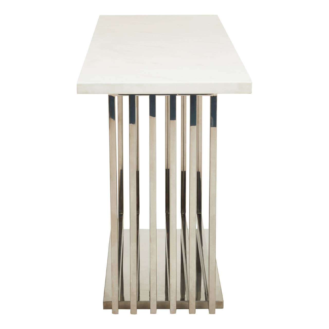 Marble Silver Console Table