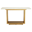 Glam Marble Console Contemporary Elegance