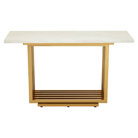 Glam Marble Console Contemporary Elegance