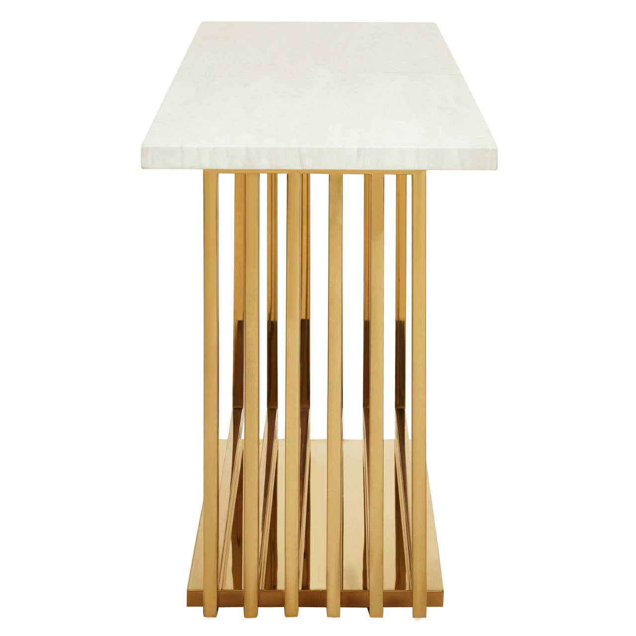 Glam Marble Console Contemporary Elegance