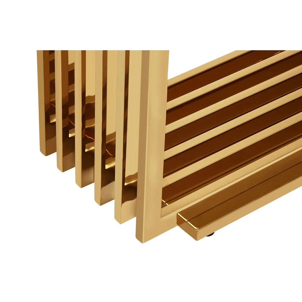 Glam Marble Console Contemporary Elegance