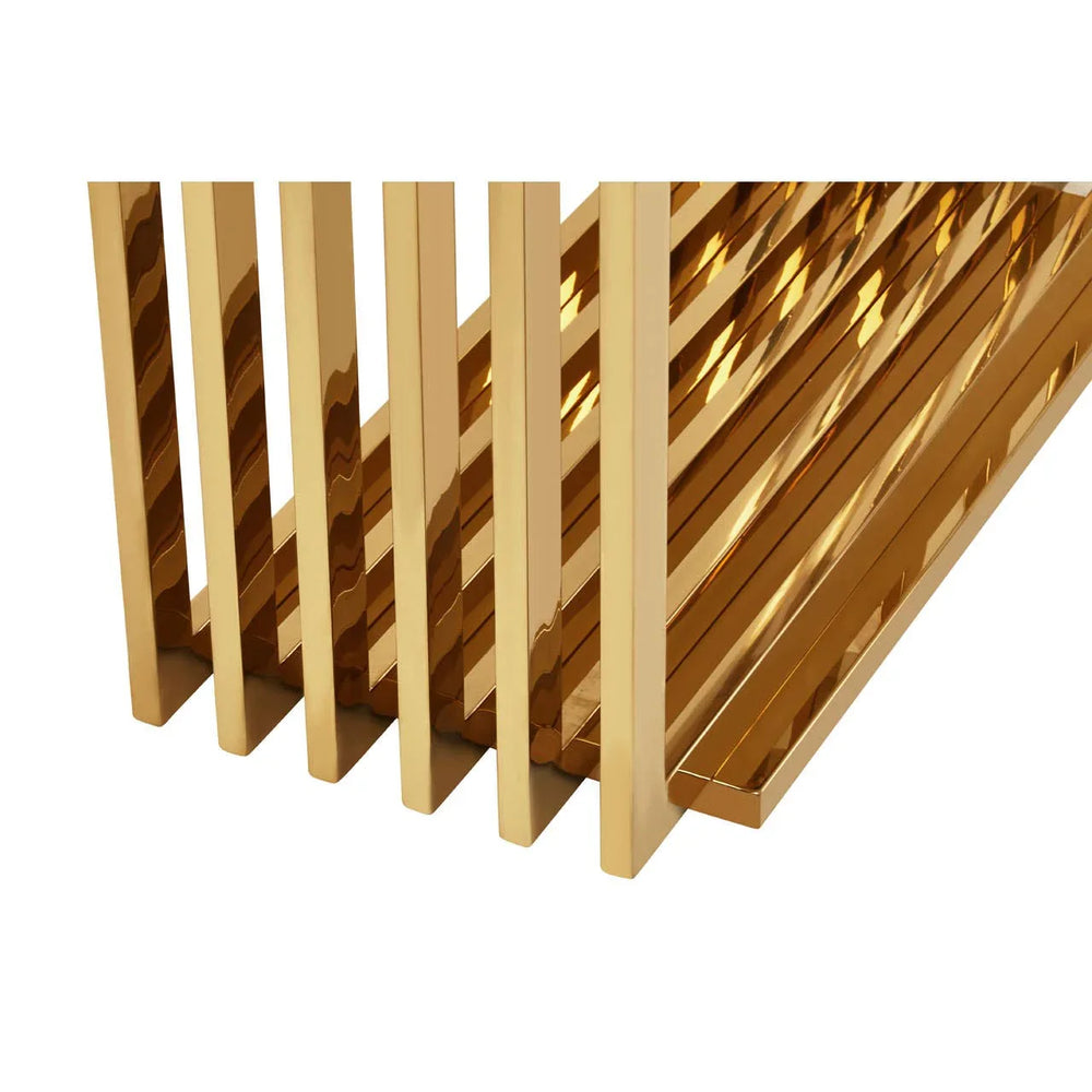 Glam Marble Console Contemporary Elegance