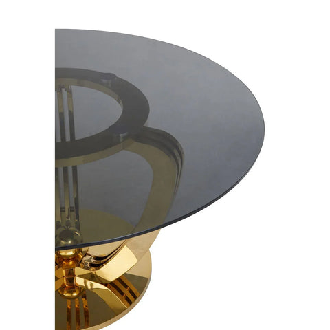 Elegance Grey Glass Dining Table