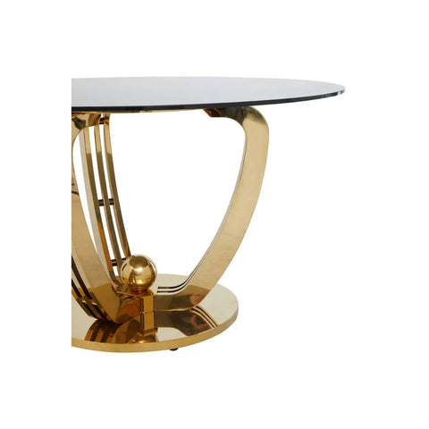 Elegance Grey Glass Dining Table