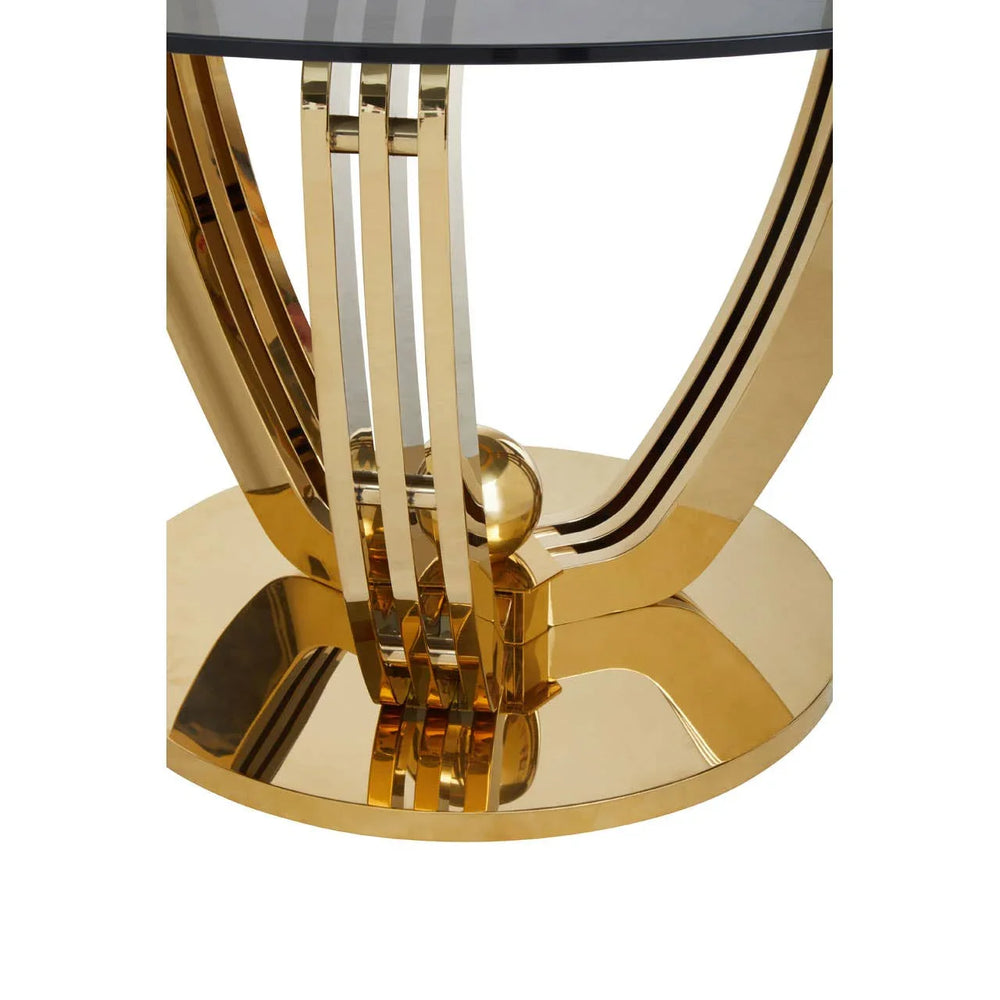 Elegance Grey Glass Dining Table