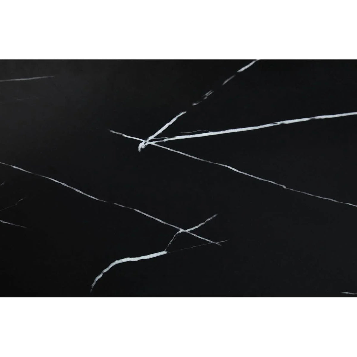 Black marble tabletop surface with white veining detail