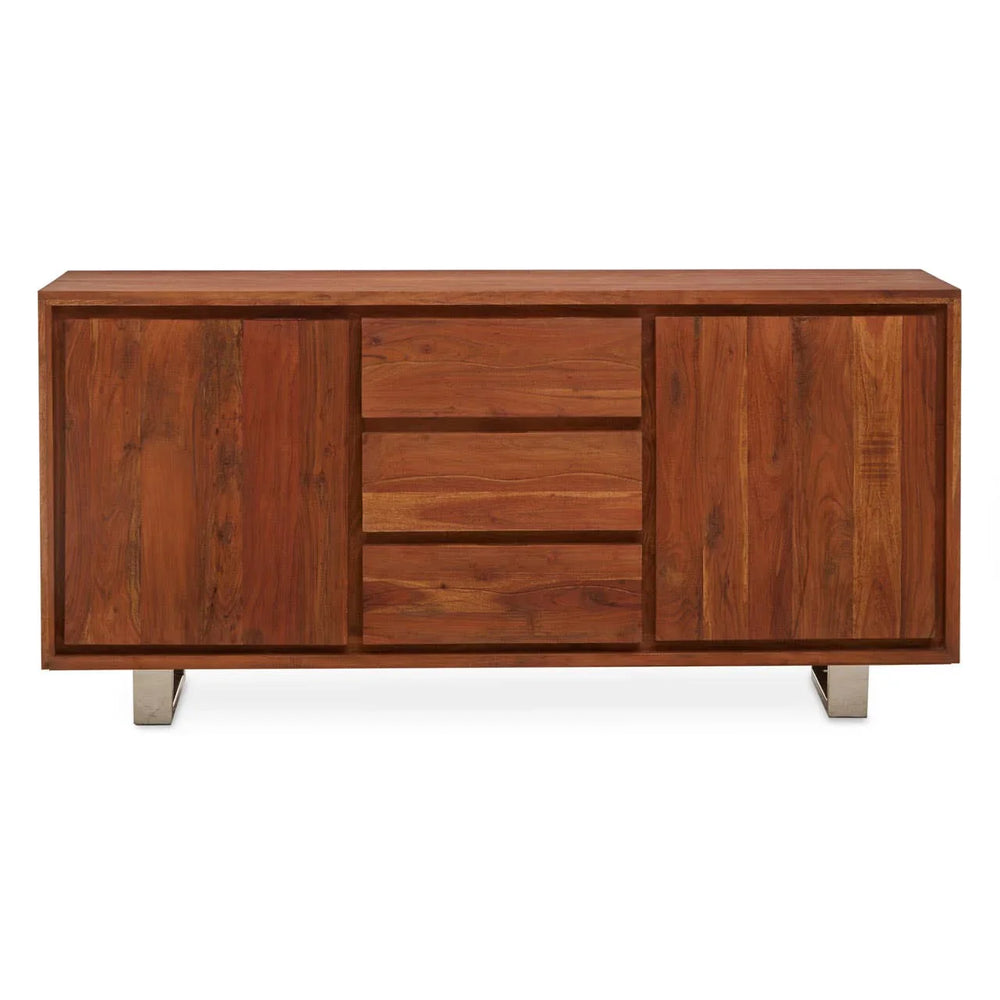 Simla Acacia Two Door Sideboard - Modern Storage Solution for Your Home