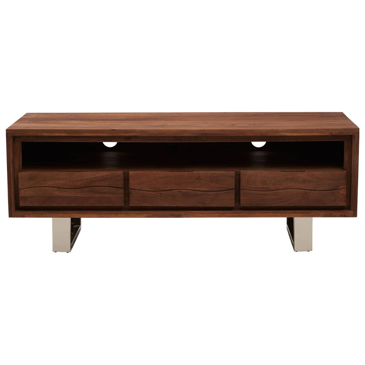 Modern Acacia Media Storage Unit