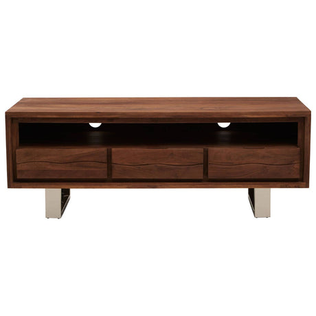Modern Acacia Media Storage Unit