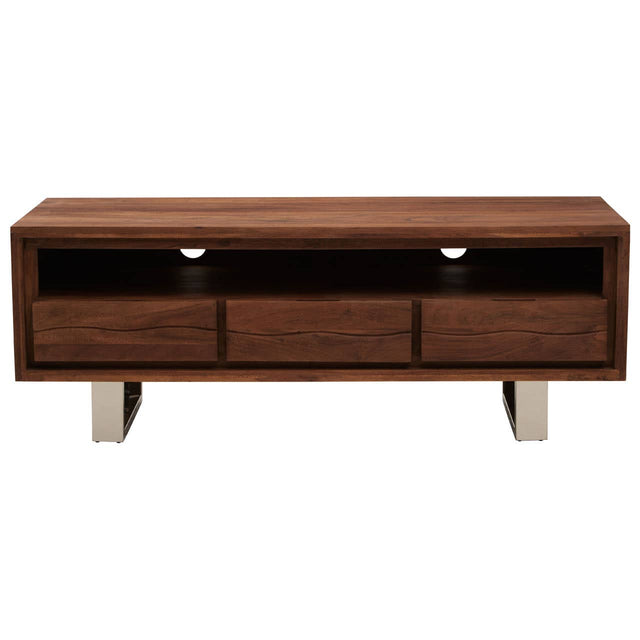 Modern Acacia Media Storage Unit