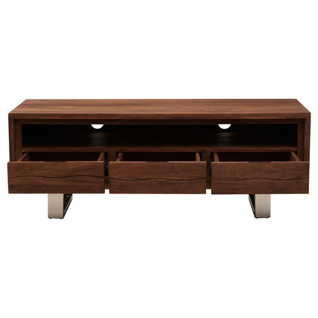 Modern Acacia Media Storage Unit