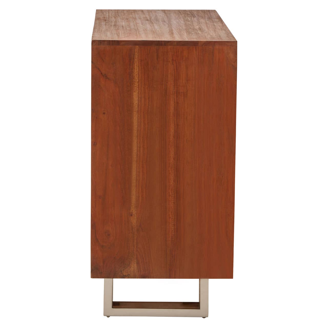 Rustic Glam Acacia Wood Sideboard with Ample Storage