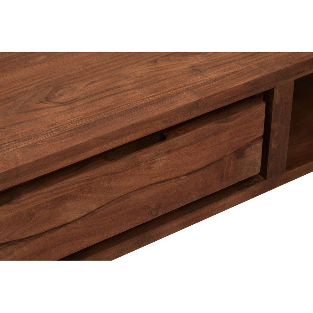 Acacia Wood Modern Coffee Table