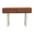 Rustic Acacia Wood Console Table