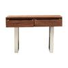 Rustic Acacia Wood Console Table