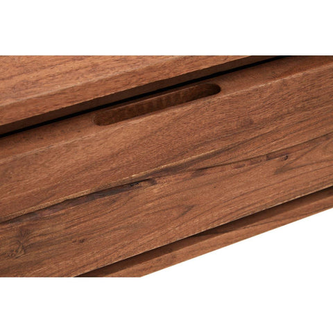 Rustic Acacia Wood Console Table