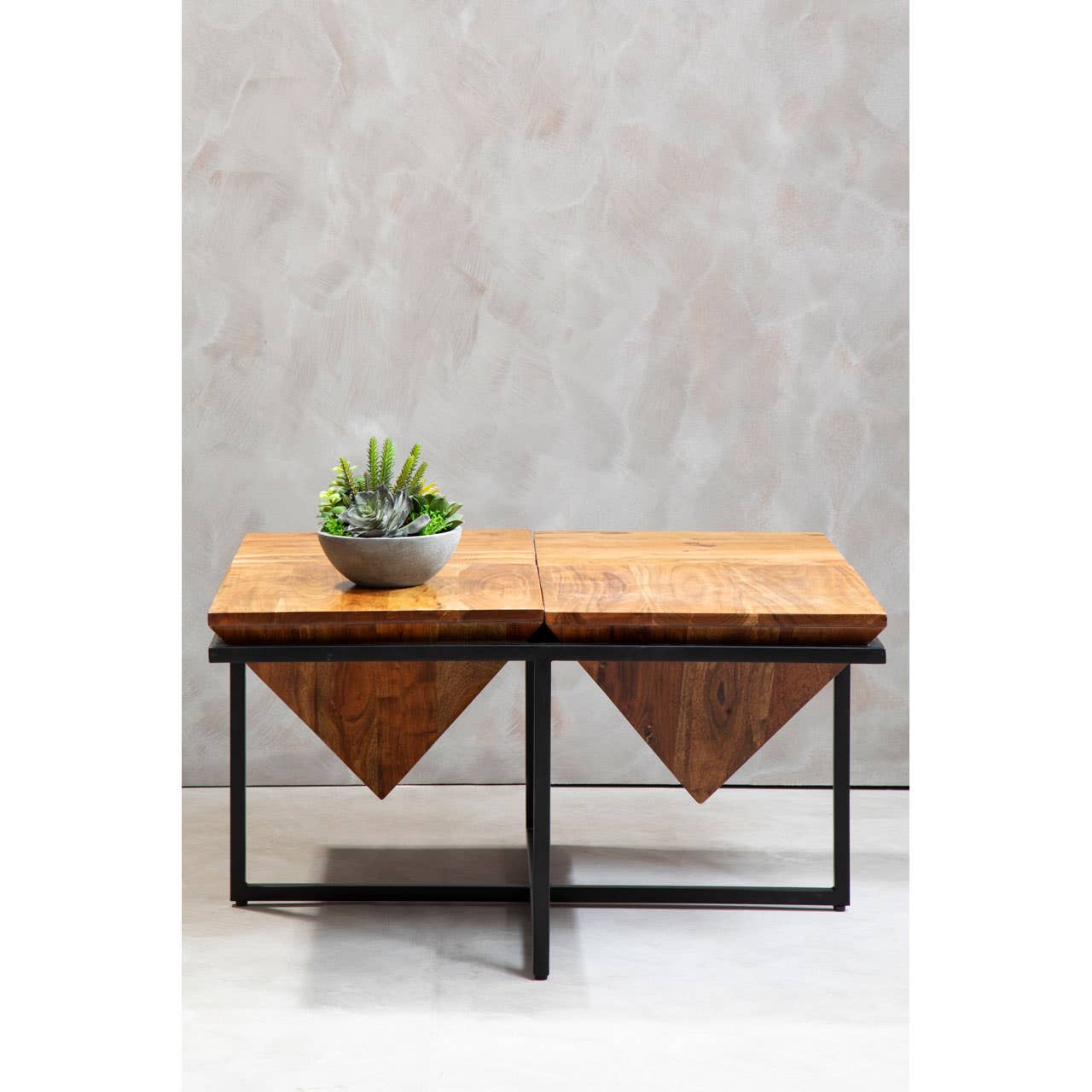 Acacia Pyramid Coffee Table