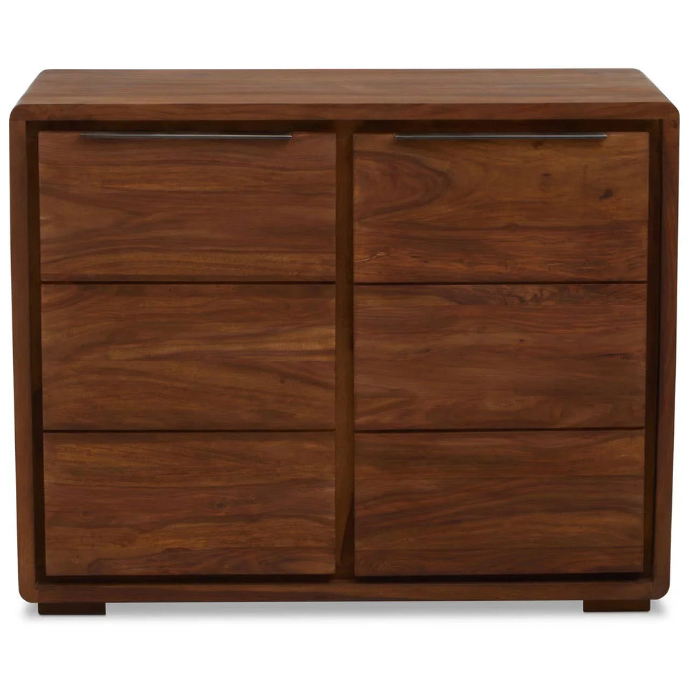 Rustic Chic Sheesham and Acacia Wood Sideboard with Two Doors