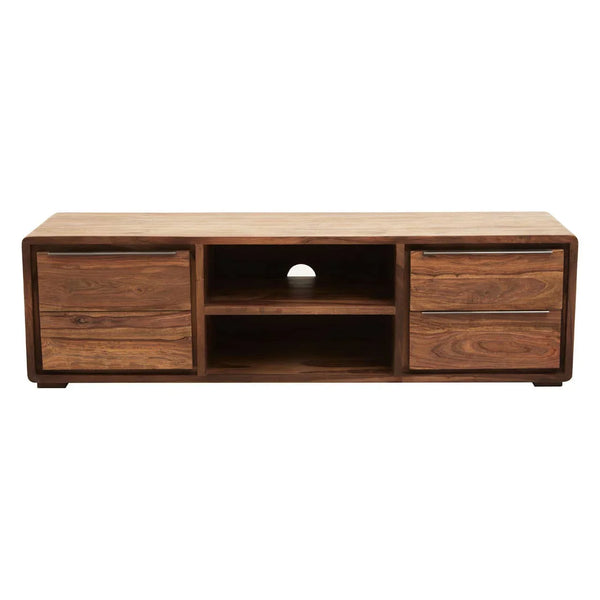 Modern Wood Media Storage Unit