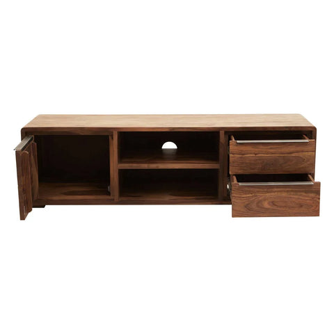 Modern Wood Media Storage Unit