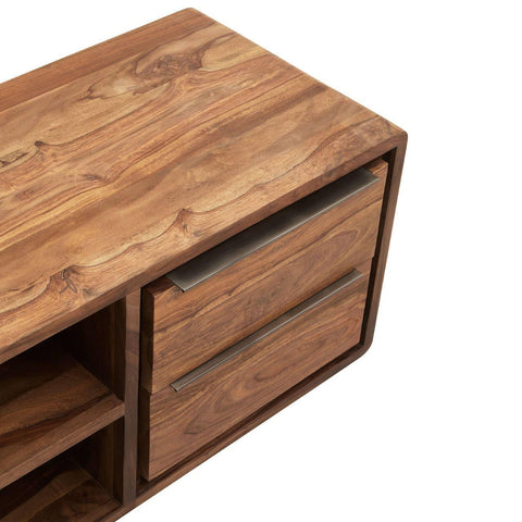 Modern Wood Media Storage Unit