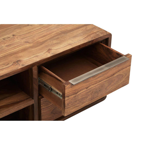 Modern Wood Media Storage Unit