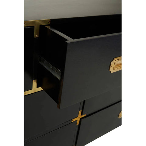 Luxe Gold Trim Storage Chest
