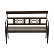 Rustic Iron-Framed Wooden Bench