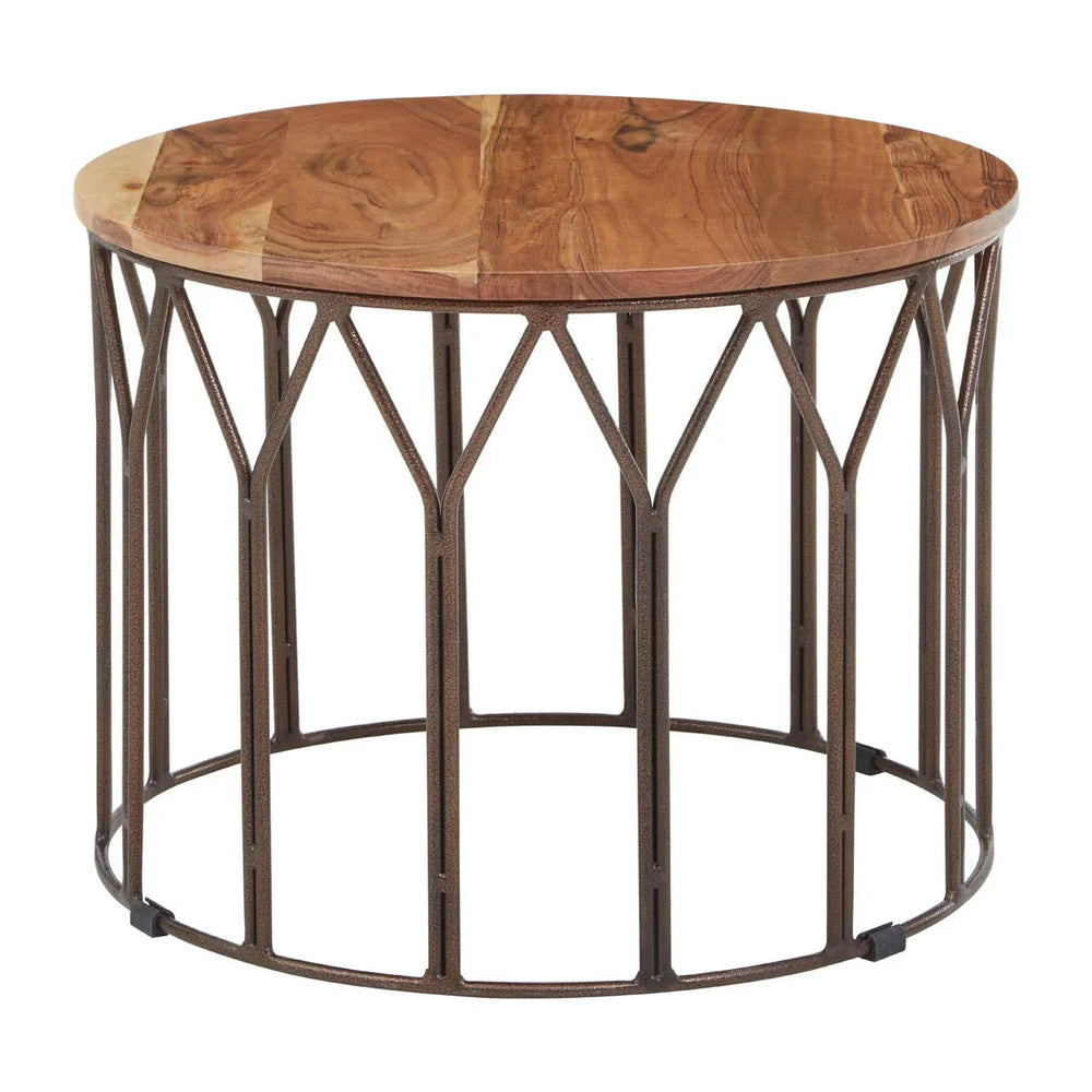 Boho Mango Wood Side Table