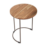 Boho Acacia Nesting Tables Set