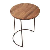 Boho Acacia Nesting Tables Set