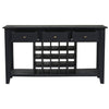 Wine Storage Console Mango Black