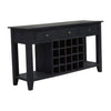 Wine Storage Console Mango Black