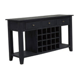 Wine Storage Console Mango Black