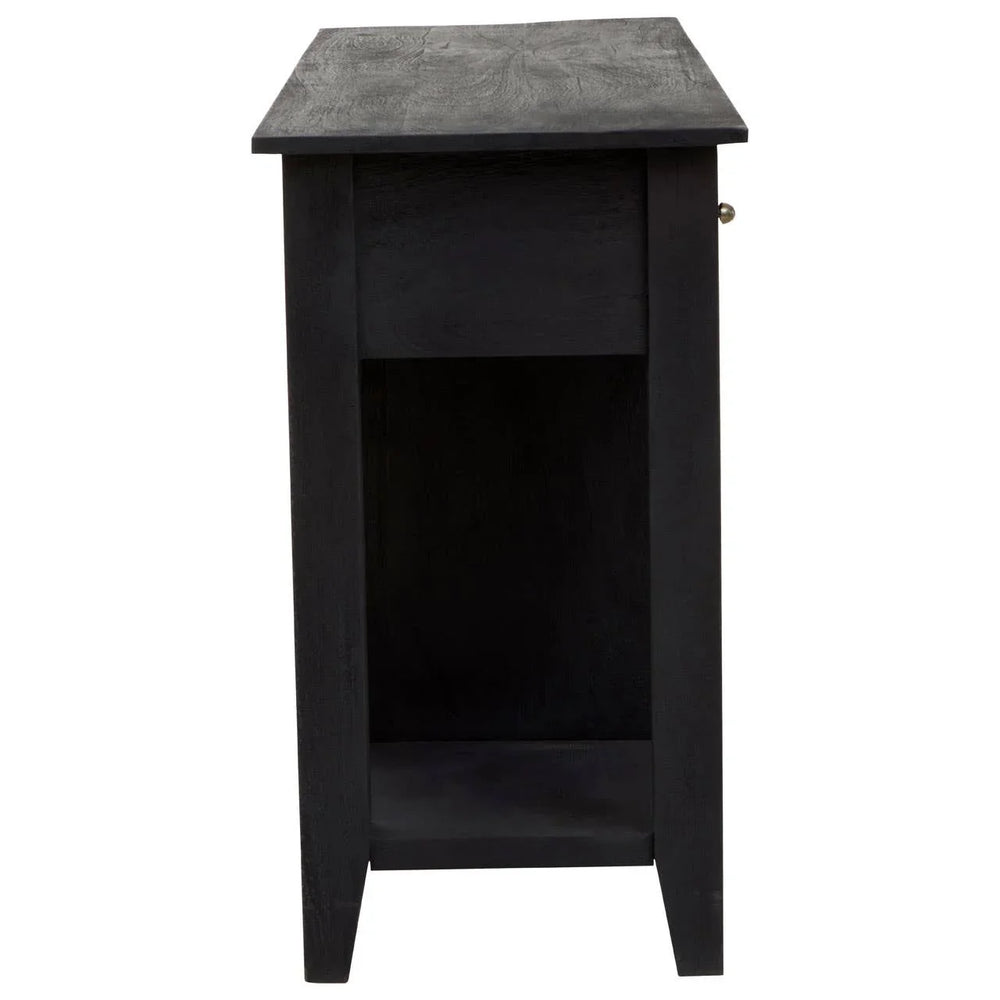 Wine Storage Console Mango Black