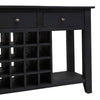 Wine Storage Console Mango Black