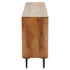 Boho Mango Wood Sideboard with Industrial Black Legs