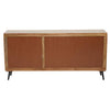Boho Mango Wood Sideboard with Industrial Black Legs